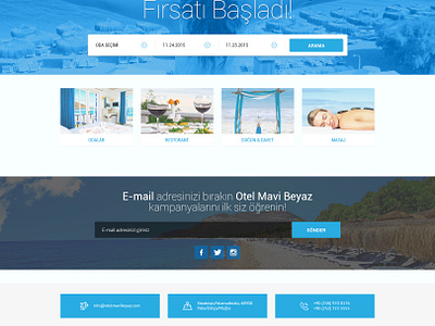 Hotel Mavi Beyaz By Mert Tiglioglu On Dribbble