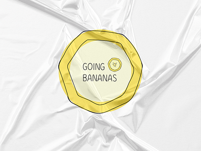 going bananas art bakery bakery logo bananas branding design flat graphic graphicdesign icon illustrator logo typography vector