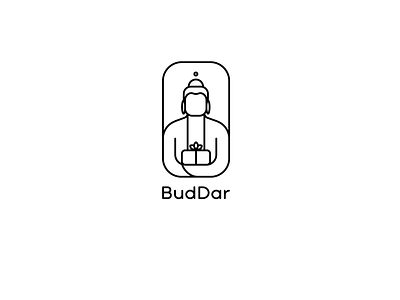 logo buddar art branding buddha character design graphic graphicdesign logo minimal typography vector