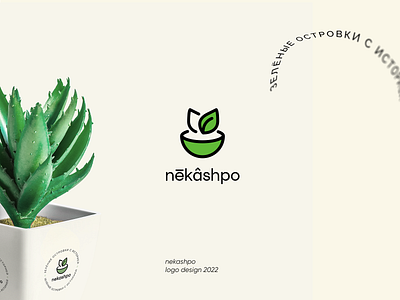 Kashpo logo design v2 concept logo kashpo nature