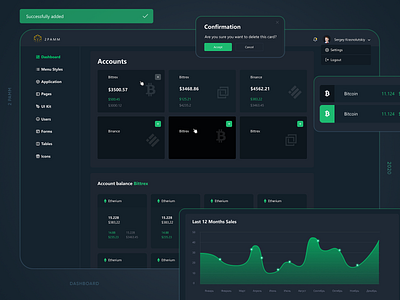 Dashboard for crypto