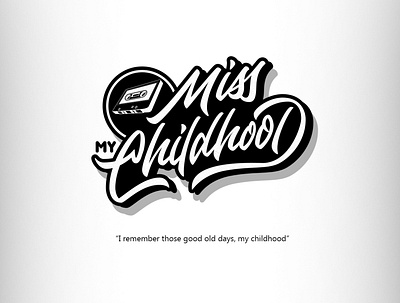 Miss Childhood branding design illustration lettering logo tms typography vector