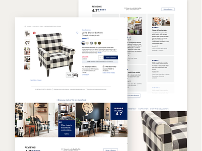 Product Page for Pier 1 e commerce ecommerce interface pier 1 product design product page ui ui design ux website design