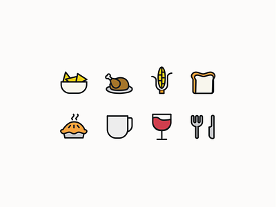 App Icons brand food icon illustration potluck product design ui ui design web app
