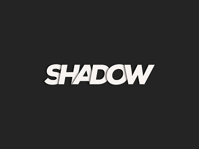 shadow creative logo logodesign logotype minimal shadow shadowlogo wordmark
