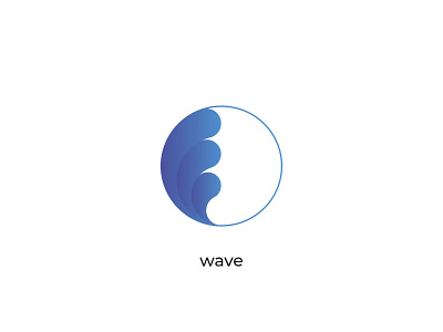 wave blue branding creative logo design logodesign logotype minimal typography water wave wavey wordmark