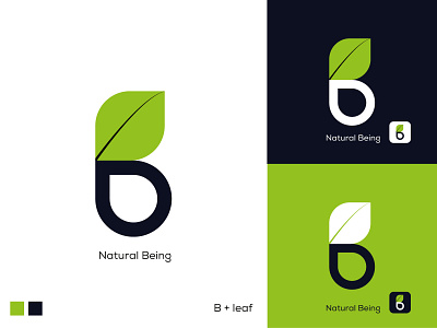 Natural Beign Logo /Natural logo black and white brand identity branding green logo leaf logo logo logo design logobrand logoconcept logodaily logodesigner logoinspirations logomaker logopassion logotype minimal natural logo