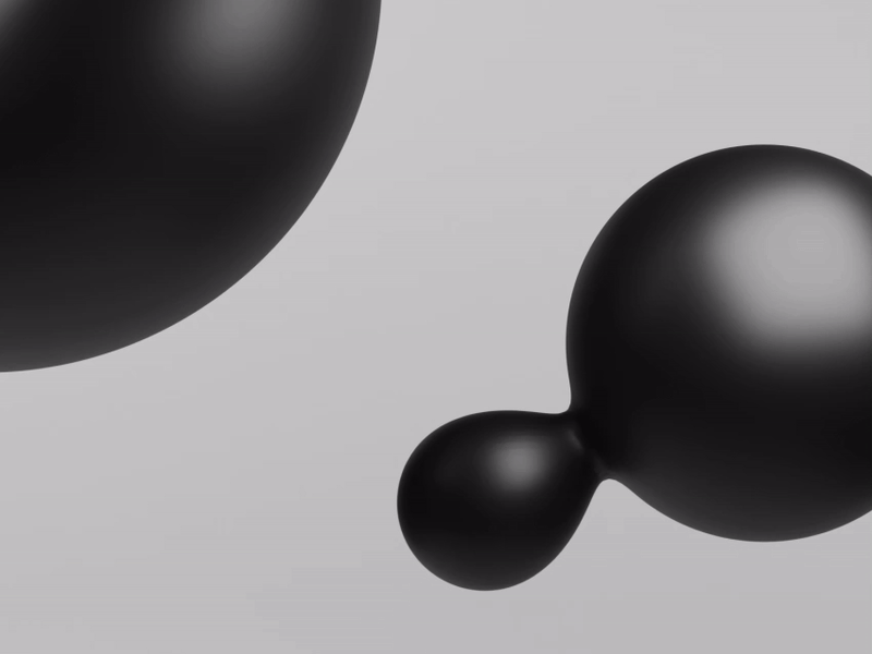 Bubbles 3d animation blender