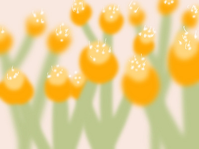 Flowers 1 2d color illustration procreate