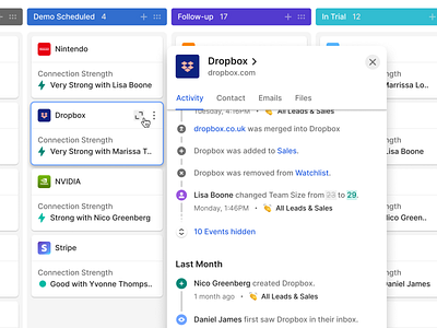 Kanban Record Popover