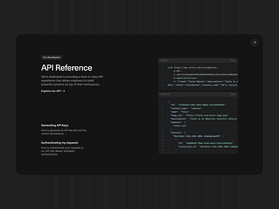 API Reference by Attio on Dribbble