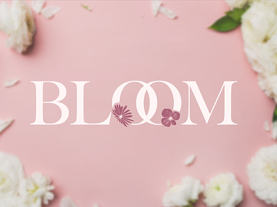 Bloom branding design flowers icon jewel jewelry logo typography vector