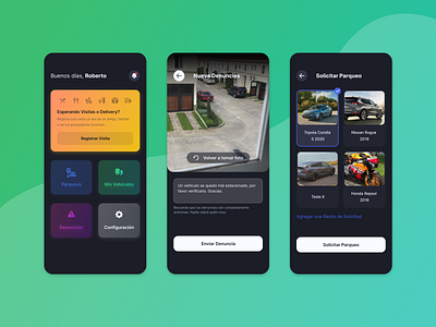 Smart Parking App ios ui ui design ux design