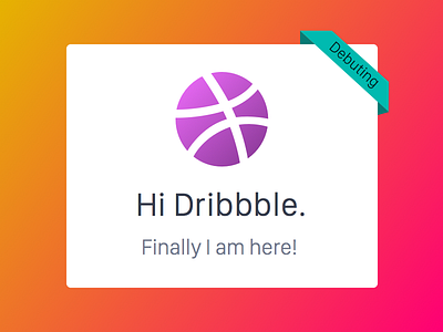 Debuting on Dribbble