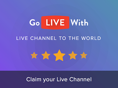 GoLiveWith - Your Live Channel To The World cards glw golivewith live broadcasts sketch ui ux