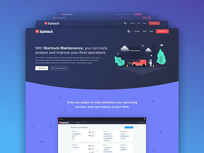 Maintenance Landing Page