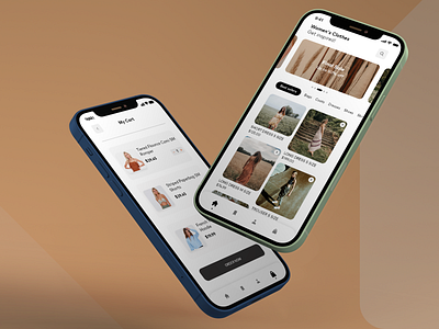 Screens from my clothing APP app design design ux