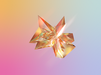 Abstract 3d Test 3d abstract c4d cinema4d crystal geometry lowpoly modeling photoshop refraction