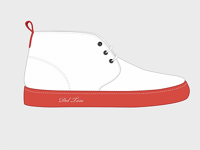 Del Toro Chukka adobe affinitydesigner chukka deltoro fashion illustrator italy leather shoes vector