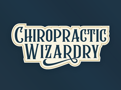 Chiropractic Wizardry - Logo Design branding chiropractic design graphic design logo vector