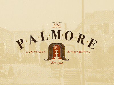 The Palmore Apartments apartment identity logo