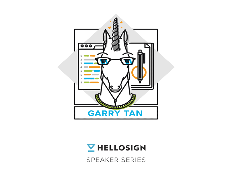 Garry Tan Unicorn badge code engineer glasses unicorn