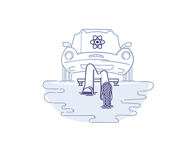 React: Under the Hood car illustration mechanic react