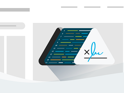 Embedded eSignatures api code esignature illustration