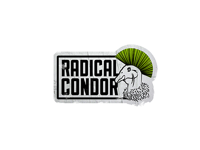 Radical Condor condor punk sticker