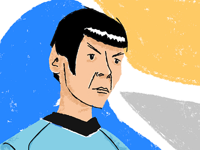Spock illustration sci fi space spock star trek