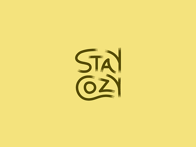 Stay Cozy B cozy holidays lettering letters type
