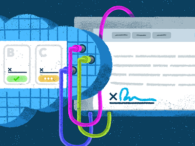 eSignature Integration api cloud hellosign illustration integration tech vector