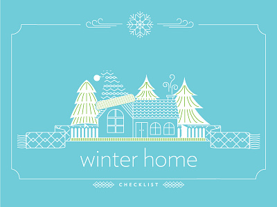 Winter Home Checklist Artwork