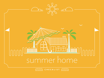 Summer Home Checklist Artwork