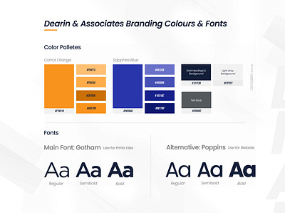 Minimalist Color & Typography Company Identity brand branding ci colour company identity font