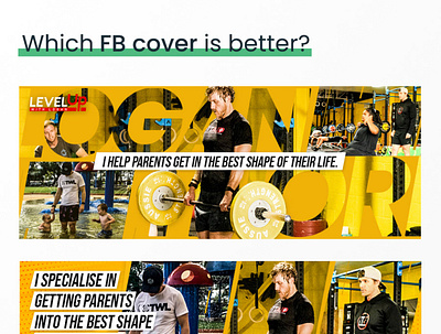 Which cover is better? cover facebook facebook cover fitness gym social media sports