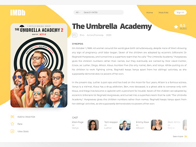 IMDb Movie Page Re-imagined