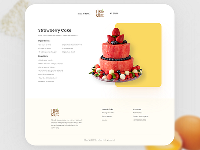 Recipe Page Design - Fibre & Nuts