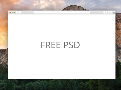 Free Safari Window PSD!