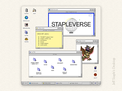 "Jeff Staple's Desktop" NFT Artwork