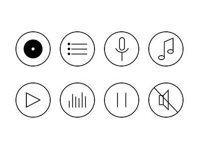 Music Icons design icons music