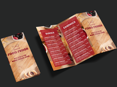 Menu Brochure