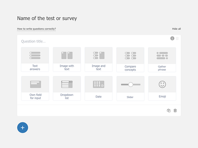 Create a test ui