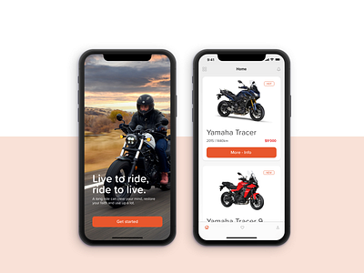 Bike App app application design interface ui web design
