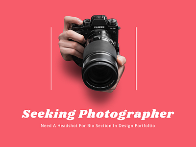 Seeking Photographer Poster photograher poster