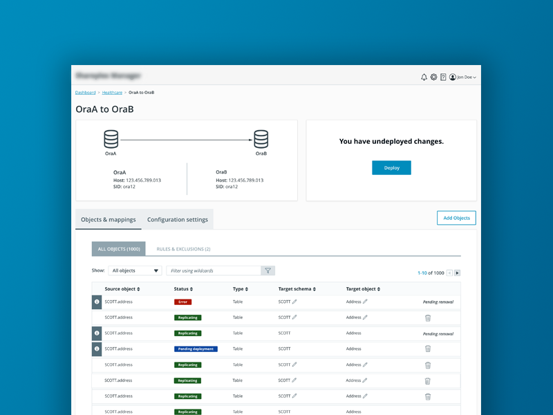 WIP - GUI for database work database gui saas responsive web app ui design table blue user experience user interface gui