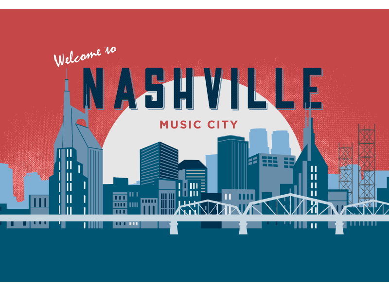 to Nashville by Lisa Vuong on Dribbble