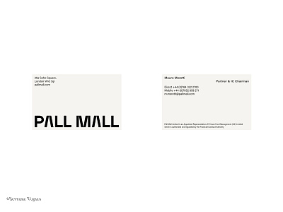 Pall Mall brand strategy branding graphic design logo