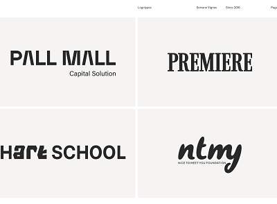 Logotypes branding graphic design logo typography