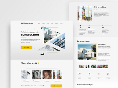 Construction company website